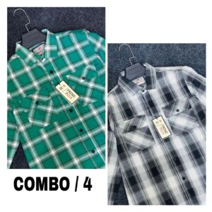 Double Pocket Check Shirt
Combo -4