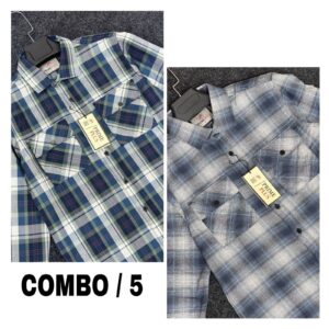 Double pocket Check Shirt
Combo - 5