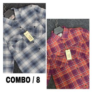 Double pocket Check Shirt
Combo - 8