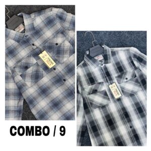 Double pocket Check Shirt
Combo - 9