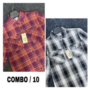 Double pocket Check Shirt
Combo - 10
